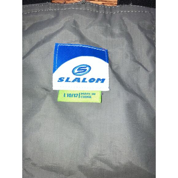 Slalom Kids Snow Ski Lined Pants Suspenders Size Large 10/12 + Gerry Earband EUC - Picture 3 of 6